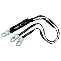 PRO Shock-Absorbing Lanyard, 6', Snap Hook Center, Snap Hook Leg Ends, Kevlar&reg; Waymarc Industries Inc