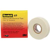 Scotch&reg; Glass Cloth Tape, 19 mm (3/4") W x 20 m (66') L, 7 mils, White Waymarc Industries Inc