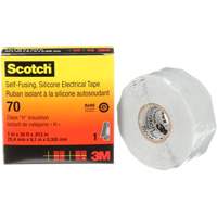 Scotch&reg; Self-Fusing Silicone Rubber Electrical Tape, 25.4 mm (1") x 9 m (30'), Grey, 12 mils Waymarc Industries Inc