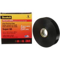 Scotch&reg; Super 88 Professional-Grade  Electrical Tape, 19 mm (3/4") W x 32.9 m (108') L, 8.5 mils, Black Waymarc Industries Inc