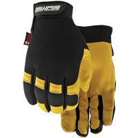 Flextime Water Resistant Gloves, Grain Goatskin Palm, Size Large Waymarc Industries Inc