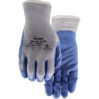 Stealth Blue Chip Coated Gloves, Large, Rubber Latex Coating, 10 Gauge, Polyester Shell Waymarc Industries Inc