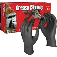 Grease Monkey&reg; Disposable Gloves, Large, Nitrile, 5-mil, Powder-Free, Black Waymarc Industries Inc