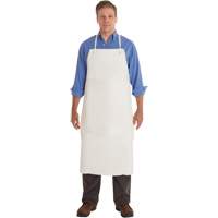 AlphaTec&reg; 56-101 PVC Apron, PVC/Vinyl, White, 33" W x 44" L Waymarc Industries Inc