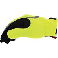 FastFit&reg; High-Visibility Work Gloves, Synthetic Palm, Size Medium/9 Waymarc Industries Inc