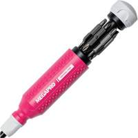 Tournevis multi embouts Original Pink 15-en-1, 8-37/50" lo, Prise Textur&eacute; Waymarc Industries Inc