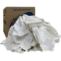 Boîte de chiffons d'essuyage, Blanc, 10 lb Waymarc Industries Inc