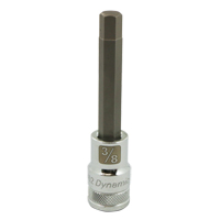 Longue douille &agrave; embout SAE, 3/8" x 3,94" lo, Prise 1/2" Waymarc Industries Inc