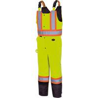 5041BB Pantalon &agrave; bretelles matelass&eacute; imperm&eacute;able, Polyester, Grand, Jaune lime haute visibilit&eacute; Waymarc Industries Inc