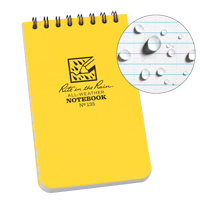 Pocket Top-Spiral Notebook, Soft Cover, Yellow, 100 Pages, 3" W x 5" L Waymarc Industries Inc