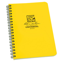 Side-Spiral Notebook, Soft Cover, Yellow, 64 Pages, 4-5/8" W x 7" L NKF440 | Waymarc Industries Inc