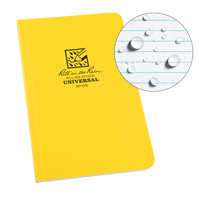 Field-Flex Bound Book, Soft Cover, Yellow, 128 Pages, 4-5/8" W x 7-1/4" L NKF441 | Waymarc Industries Inc