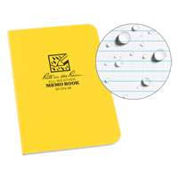Memo Book, Soft Cover, Yellow, 112 Pages, 3-1/2" W x 5" L NKF442 | Waymarc Industries Inc