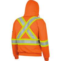 338SF Flame-Resistant Zip Style Hoodie, Men's, X-Large, High Visibility Orange, 22 cal/cm² Waymarc Industries Inc