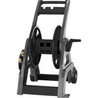 Foldable Hose Reel Cart, 175', Aluminum/Poly-Plastic Waymarc Industries Inc