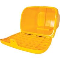 Salt & Sand Storage Bins, With Hasp, 21" x 27" x 26", 4.24 cu. ft., Yellow Waymarc Industries Inc