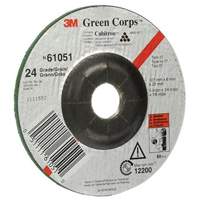 Green Corps Flexible Grinding Wheel, 5" x 1/4", 7/8" Arbor, Ceramic, Type 1 Waymarc Industries Inc