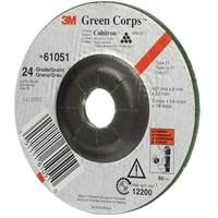 Green Corps Flexible Grinding Wheel, 5" x 1/4", 7/8" Arbor, Ceramic, Type 1 Waymarc Industries Inc
