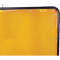 Welding Screen and Frame, Yellow, 6' x 6' NT888 | Waymarc Industries Inc