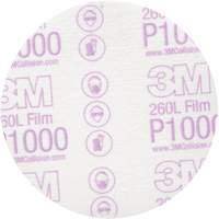 Hookit Finishing Film Disc, 5" Dia., P1000 Grit, Aluminum Oxide Waymarc Industries Inc