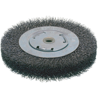 Economy Crimped Wire Wheel Brushes - Wide Face, 8" Dia., 0.014 Fill, 2" Arbor Waymarc Industries Inc