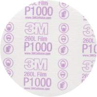 Hookit Finishing Film Disc, 6" Dia., P1000 Grit, Aluminum Oxide, Film Waymarc Industries Inc