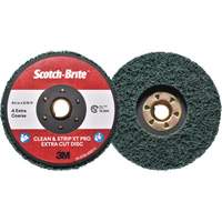 Disque extra coupe  Clean and Strip  XT Pro Scotch-Brite, 4-1/2" dia., Grain Extra grossier, Oxyde d'aluminium Waymarc Industries Inc