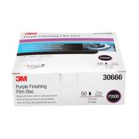 Hookit Finishing Film Disc, 6" Dia., P2000 Grit, Aluminum Oxide, Film Waymarc Industries Inc