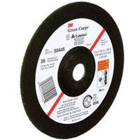 Green Corps Depressed Centre Wheel, 7" x 1/8", 7/8" Arbor, Ceramic, Type 27 Waymarc Industries Inc