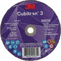 Meule &agrave; tronçonner Cubitron 3, 4" x 1/8", Arbre de 3/8", Type T1, C&eacute;ramique, 21000 Tr/min Waymarc Industries Inc