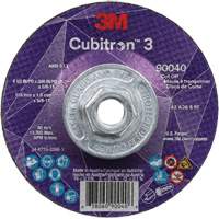 Cubitron 3 Cut-Off Wheel, 4-1/2" x 0.045", 5/8"-11 Arbor, Type T27, Ceramic, 13300 RPM Waymarc Industries Inc