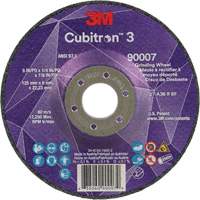 Meule a moyeu d&eacute;port&eacute; Cubitron 3, 5" x 1/4", Arbre 7/8", C&eacute;ramique, Type T27 Waymarc Industries Inc