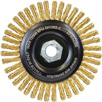 Spark-Free Brass Wire Wheel, 5" Dia. x 5/8"-11 Arbor Waymarc Industries Inc