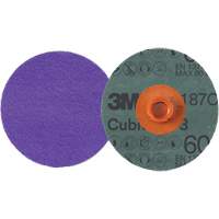 Disque en fibre Roloc Cubitron 3, 4" dia., Grain 60+, C&eacute;ramique Waymarc Industries Inc
