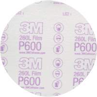 Disque abrasif de finition en pellicule Hookit 00971 260L, dia 6", Grain P600, Oxyde d'aluminium Waymarc Industries Inc