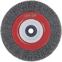 Roue d'&eacute;tabli sertie, 6" dia., Fils 0,014", Arbre 1/2"-2 Waymarc Industries Inc