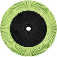 Brosse radiale en soies de pr&eacute;cision type S PN-RB avec bride Scotch-Brite , C&eacute;ramique, Grain 50+, 8" dia. Waymarc Industries Inc