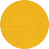 Hookit Gold Abrasive Disc, 09213, 3" Dia., 180 Grit, Aluminum Oxide, C-Weight Waymarc Industries Inc