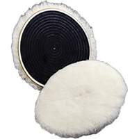 Finesse-it Natural Buffing Pad 82531, 7" Dia., Wool Waymarc Industries Inc