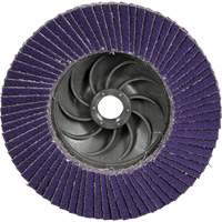 Cubitron 3 Conical  Flap Disc with Quick Change 1169F, 4-1/2" x 5/8"-11, Type T29, 80+ Grit, Ceramic Waymarc Industries Inc