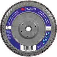 Cubitron 3 Flat Flap Disc with Quick Change 1169F, 6" x 5/8"-11, Type T27, 80+ Grit, Ceramic Waymarc Industries Inc