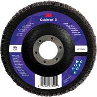 Cubitron 3 Flat Flap Disc 1169F, 4-1/2" x 7/8", Type T27, 40+ Grit, Ceramic Waymarc Industries Inc