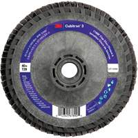 Cubitron 3 Conical  Flap Disc with Quick Change 1169F, 5" x 5/8"-11, Type T29, 40+ Grit, Ceramic Waymarc Industries Inc