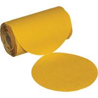 Stikit No Hole Gold Abrasive Disc Roll, 6" Dia., 220 Grit, Aluminum Oxide Waymarc Industries Inc