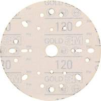 Disque abrasif dor&eacute; Hookit, dia 6", Grain 120, Oxyde d'aluminium, Poids C Waymarc Industries Inc