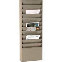 Literature Storage Racks, Stationary, 11 Slots, Steel, 13-1/4" W x 4-1/8" D x 36" H Waymarc Industries Inc