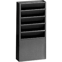 Literature Storage Racks, Stationary, 5 Slots, Steel, 9-3/4" W x 4-1/8" D x 21" H Waymarc Industries Inc