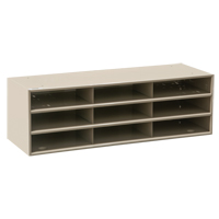 Data Organizers, Stationary, 15 Slots, Steel, 33-3/4" W x 11 5/8" D x 17 3/4" H Waymarc Industries Inc