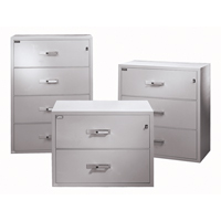 Fire Resistant Filing Cabinets, Steel, 4 Drawers, 38-3/4" W x 23-1/2" D x 55" H, Black OC743 | Waymarc Industries Inc