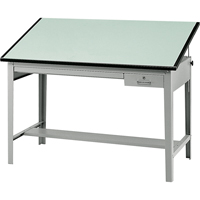 Precision Drafting Table Base, 56-3/8" W x Grey OA912 | Waymarc Industries Inc